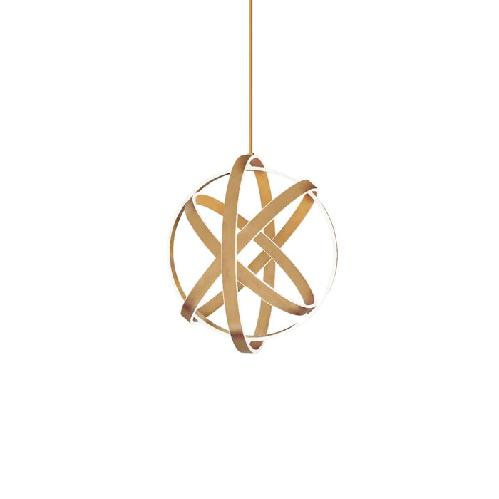 Modern Forms PD-61728-AB LED Chandelier, Aged Brass