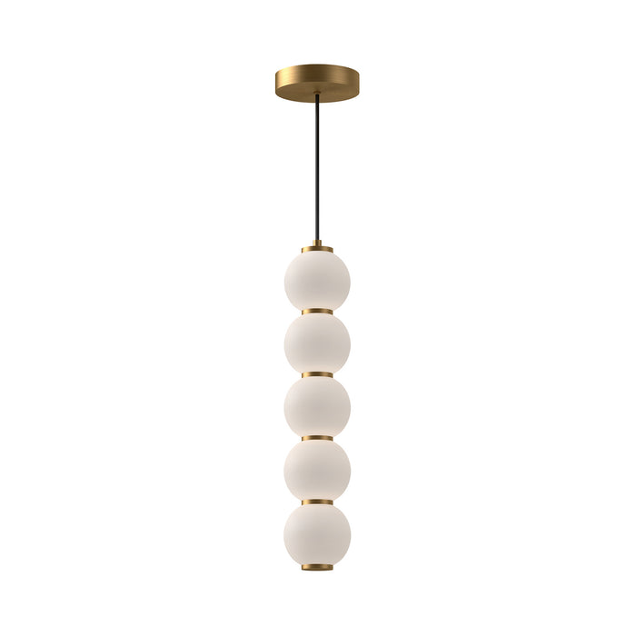 Alora PD531515AGOP LED Pendant, Aged Gold/Opal Matte Glass