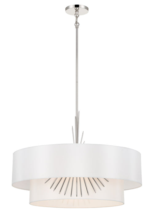 George Kovacs P5394-613 Four Light Pendant, Polished Nickel