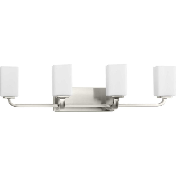 Progress Lighting P300371-009 Four Light Bath Vanity, Brushed Nickel