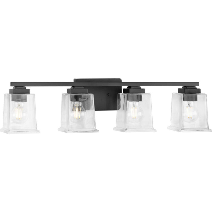 Progress Lighting P300380-31M Four Light Bath Vanity, Matte Black