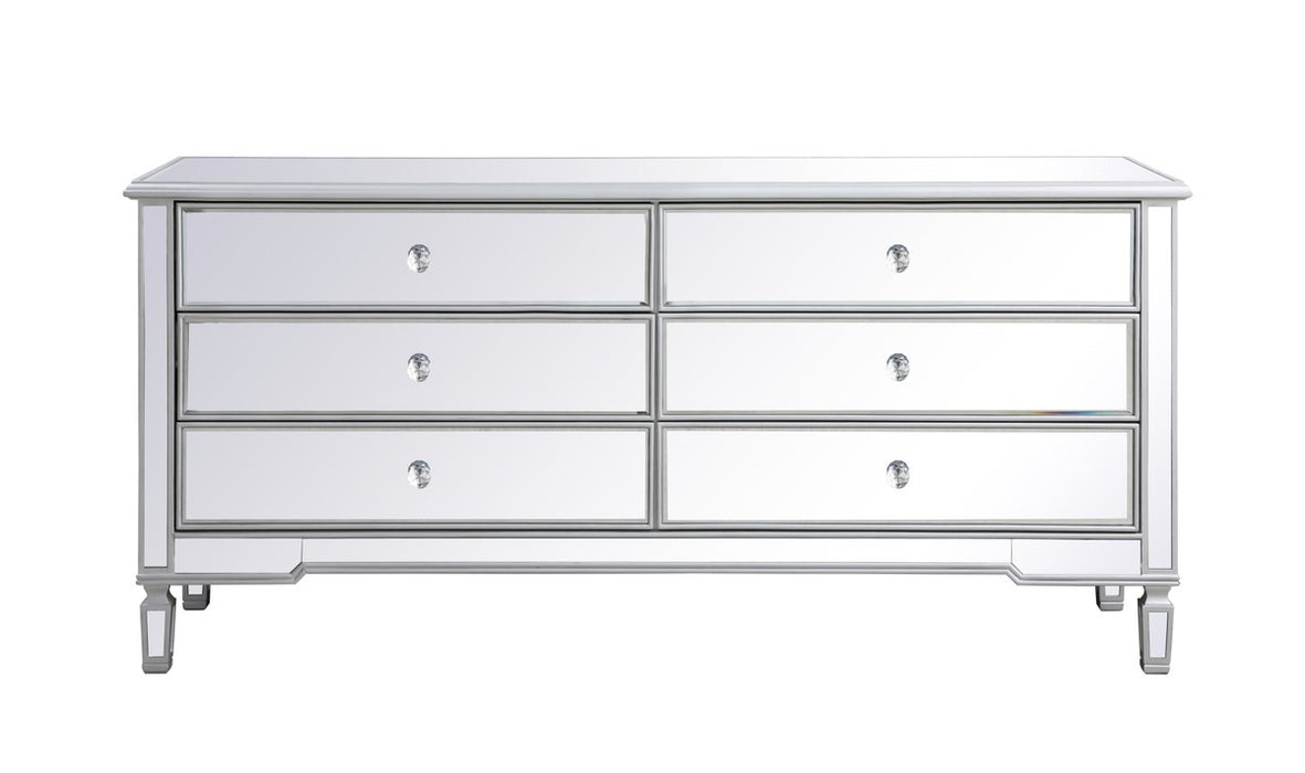 Elegant Lighting MF63672S Chest, Antique Silver