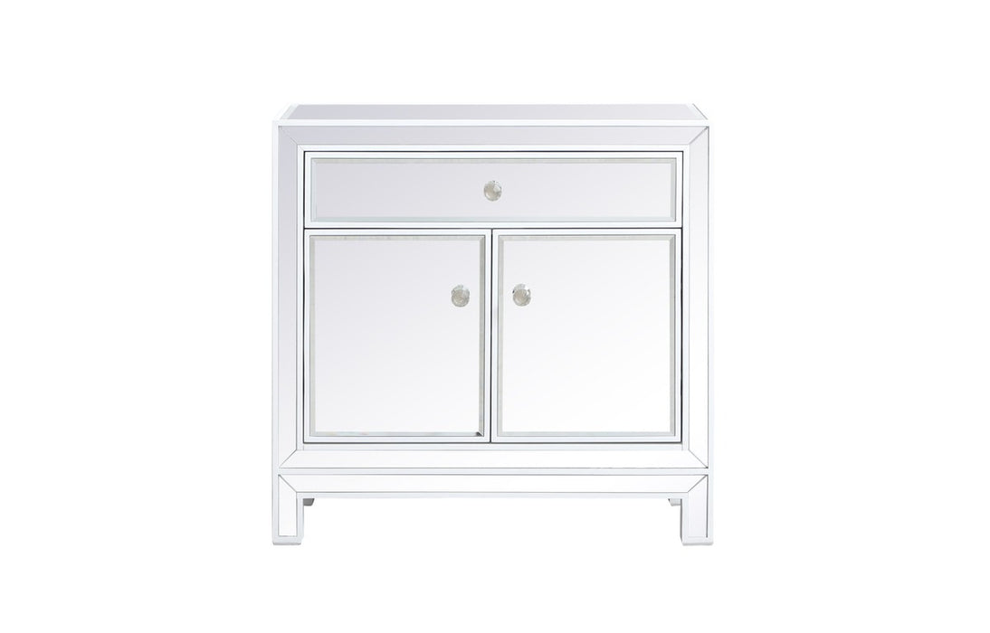 Elegant Lighting MF71034WH Cabinet, White