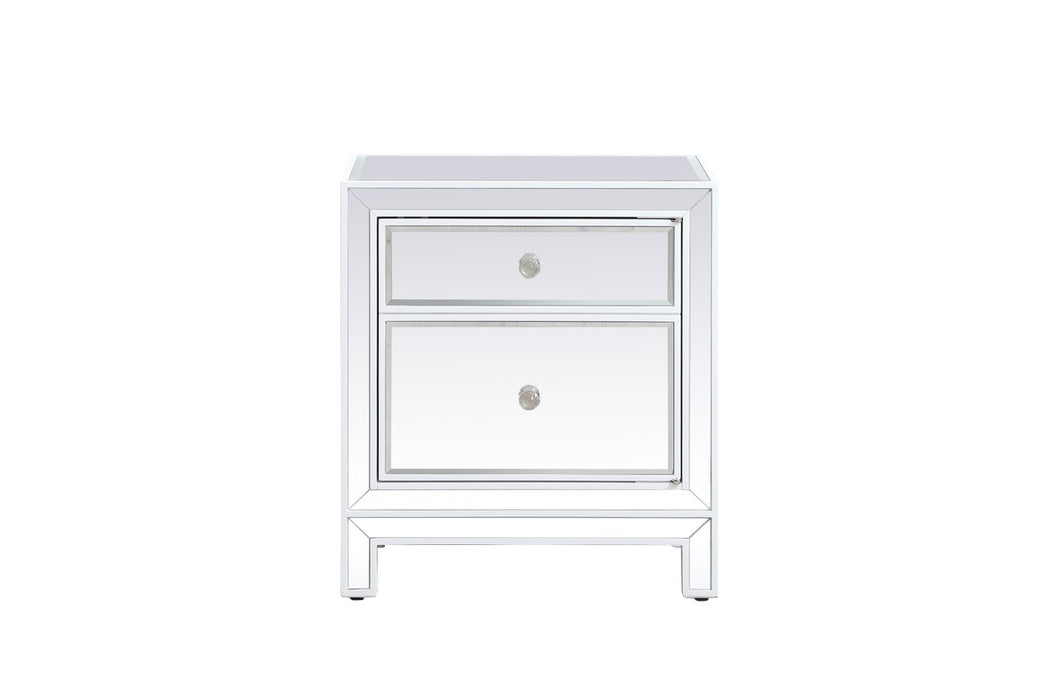 Elegant Lighting MF72016WH Nightstand, White