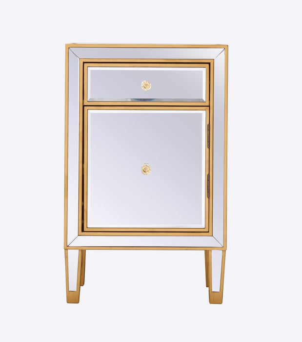 Elegant Lighting MF72035G End Table, Antique Gold