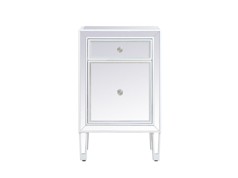 Elegant Lighting MF72035WH Nightstand, White