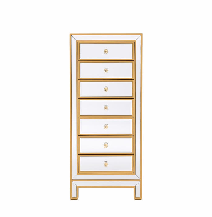 Elegant Lighting MF72047G Lingerie Chest, Antique Gold