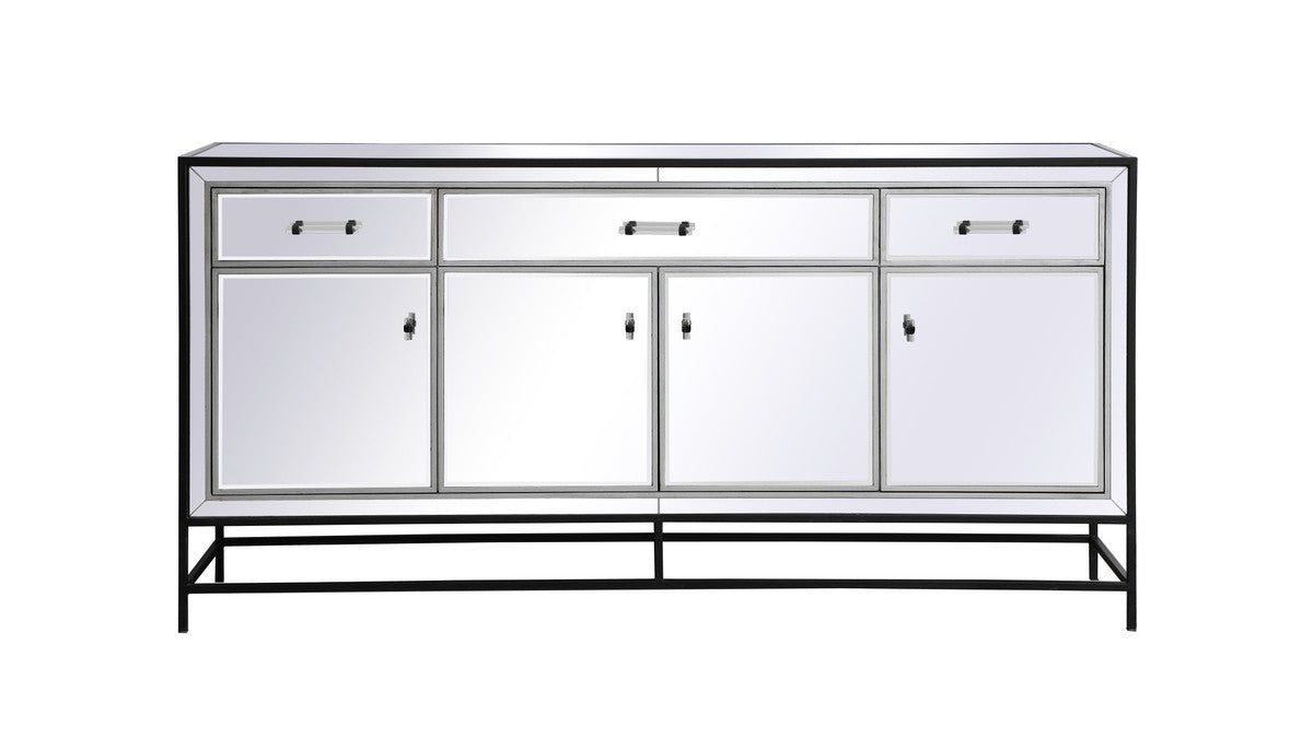 Elegant Lighting MF72072BK Credenza, Black