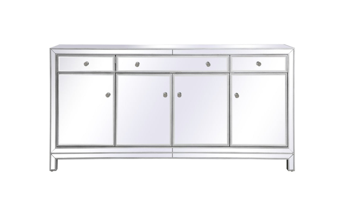 Elegant Lighting MF72072S Credenza, Antique Silver