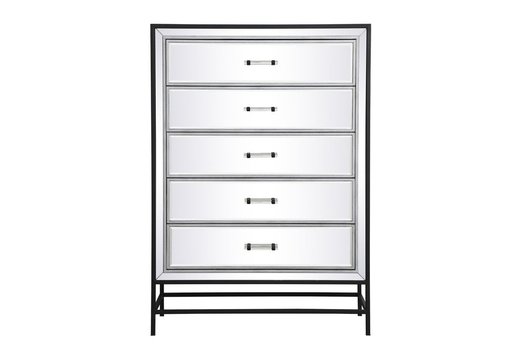 Elegant Lighting MF73026BK Chest, Black