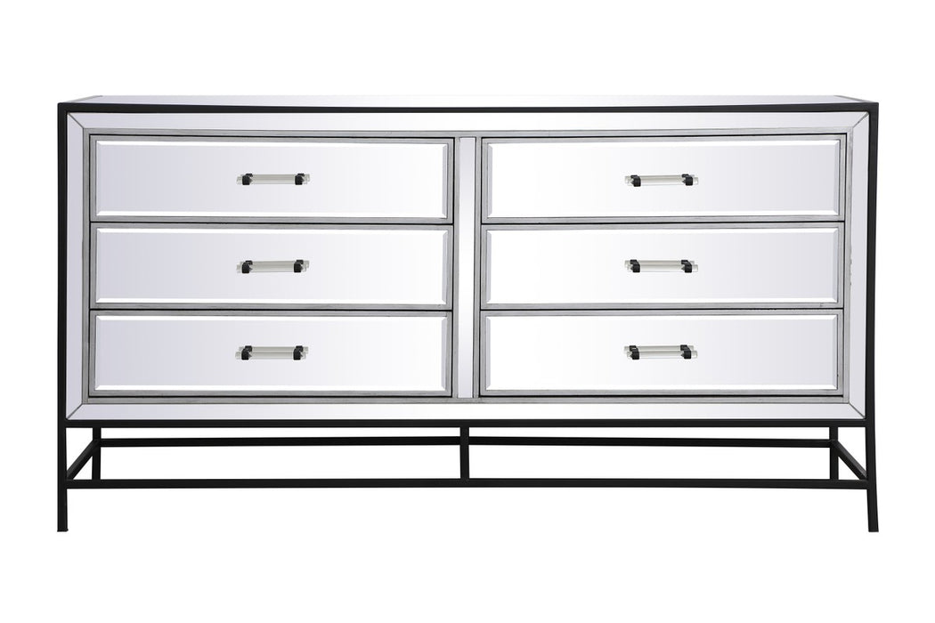 Elegant Lighting MF73036BK Chest, Black