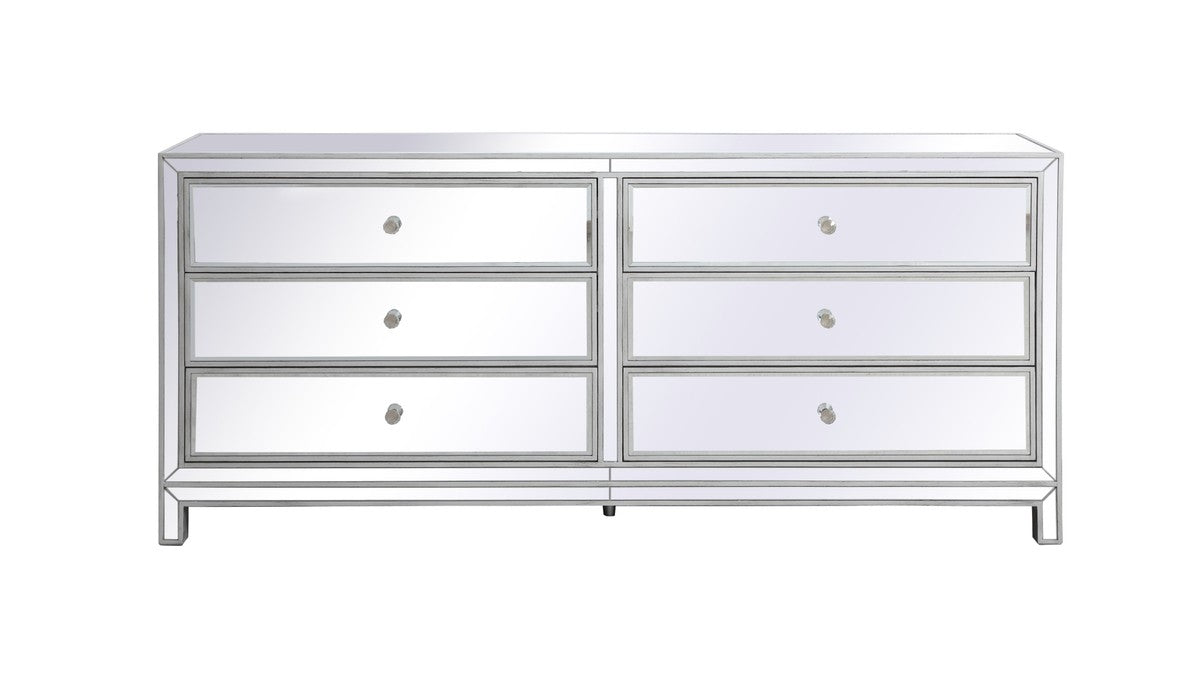 Elegant Lighting MF73672S Chest, Antique Silver