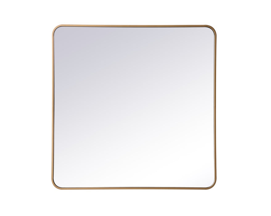 Elegant Lighting MR803636BR Mirror, Brass