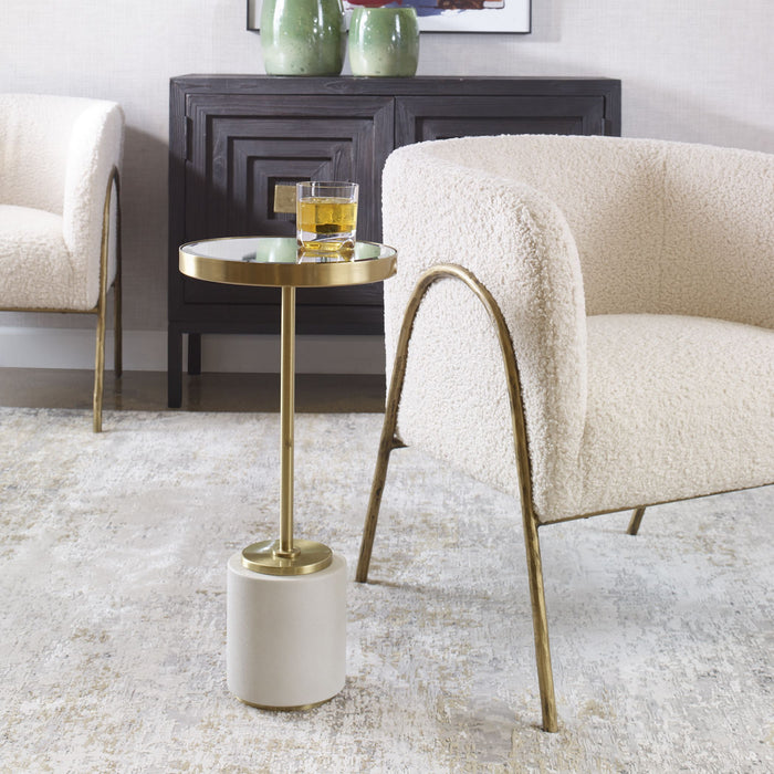 Uttermost 25208 Drink Table, Brushed Brass