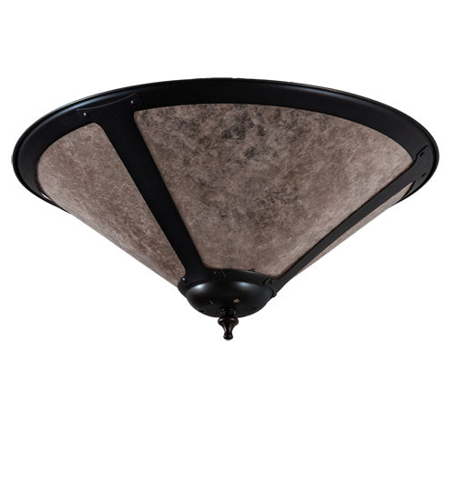 Meyda Tiffany 238451 Three Light Flushmount, Mahogany Bronze