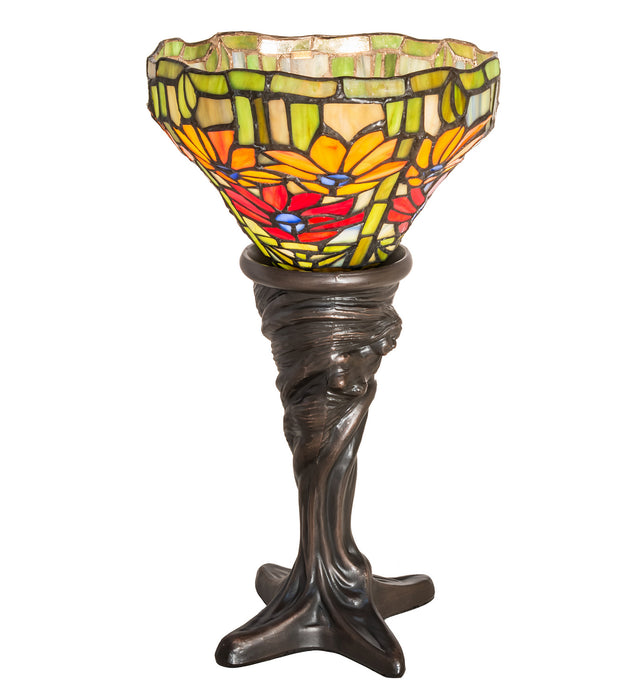 Meyda Tiffany 247501 One Light Mini Lamp, Mahogany Bronze