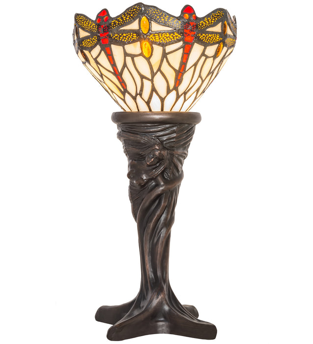 Meyda Tiffany 247528 One Light Mini Lamp, Mahogany Bronze