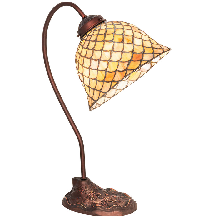 Meyda Tiffany 247821 One Light Table Lamp, Mahogany Bronze