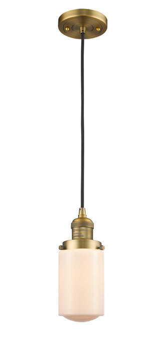 Innovations 201C-BB-G311 One Light Mini Pendant, Brushed Brass