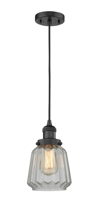 Innovations 201C-BK-G142-LED LED Mini Pendant, Matte Black
