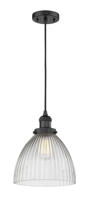 Innovations 201C-BK-G222-LED LED Mini Pendant, Matte Black