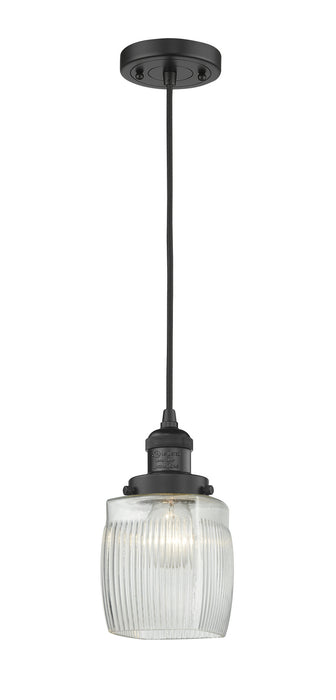 Innovations 201C-BK-G302-LED LED Mini Pendant, Matte Black