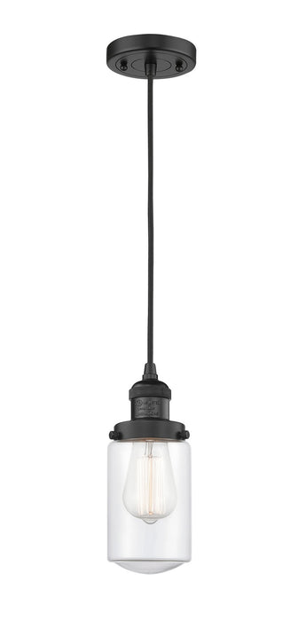 Innovations 201C-BK-G312-LED LED Mini Pendant, Matte Black