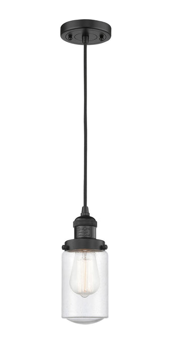 Innovations 201C-BK-G314-LED LED Mini Pendant, Matte Black