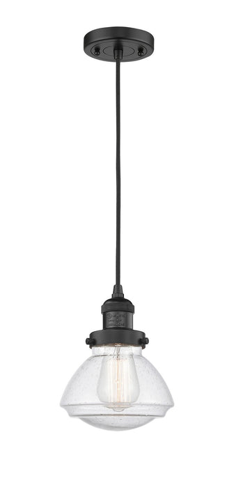 Innovations 201C-BK-G324-LED LED Mini Pendant, Matte Black