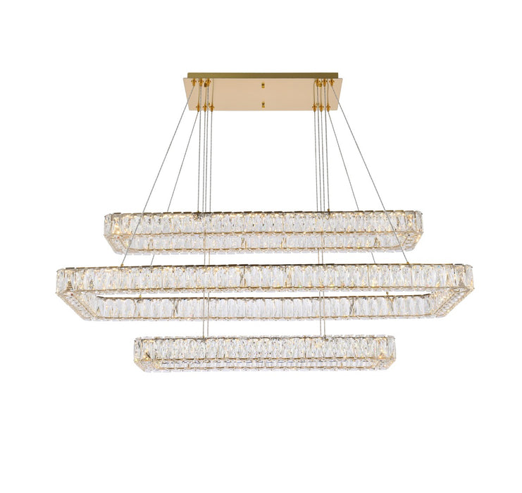 Elegant Lighting 3504G50L3G LED Pendant, Gold