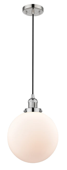 Innovations 201C-PN-G201-10-LED LED Mini Pendant, Polished Nickel