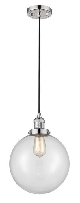 Innovations 201C-PN-G202-10-LED LED Mini Pendant, Polished Nickel