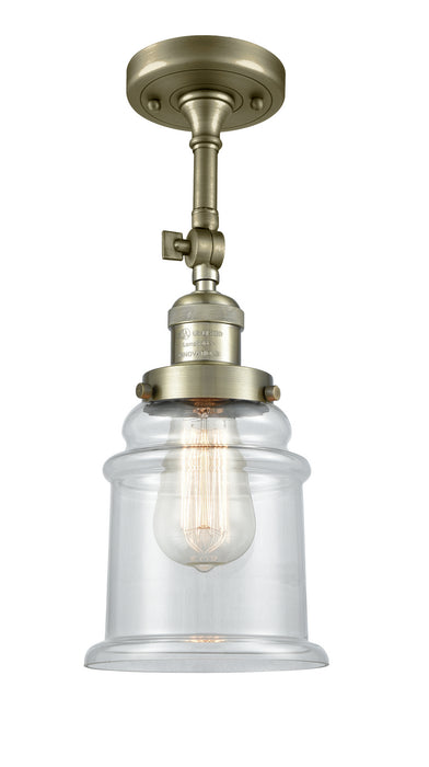 Innovations 201F-AB-G182-LED LED Semi-Flush Mount, Antique Brass