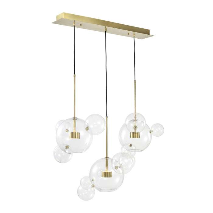 Zeev Lighting CD10378-6-AGB LED Chandelier, Aged Brass