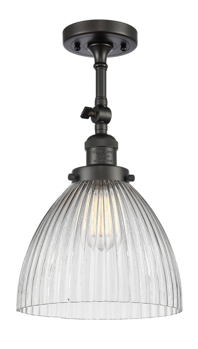 Innovations 201F-OB-G222-LED LED Semi-Flush Mount, Oil Rubbed Bronze