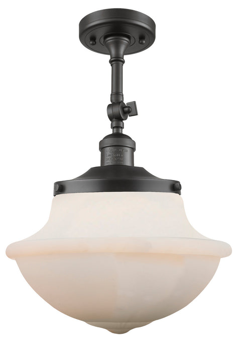 Innovations 201F-OB-G531 One Light Semi-Flush Mount, Oil Rubbed Bronze