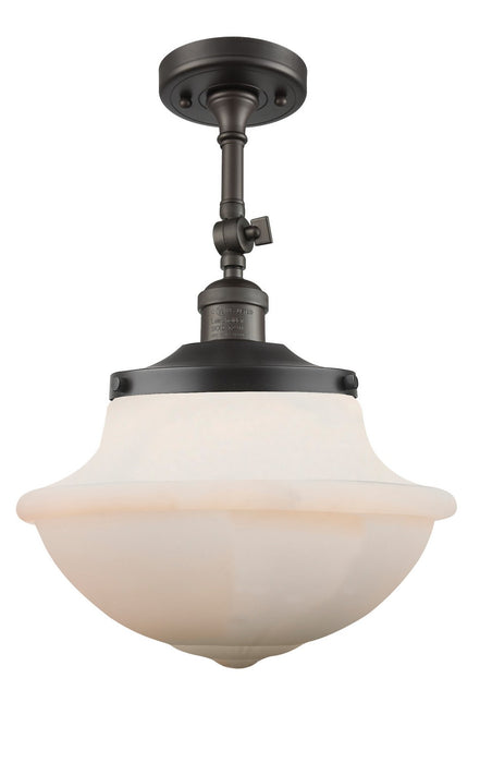 Innovations 201F-OB-G541-LED LED Semi-Flush Mount, Oil Rubbed Bronze