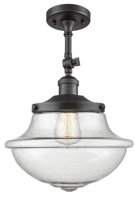 Innovations 201F-OB-G544-LED LED Semi-Flush Mount, Oil Rubbed Bronze