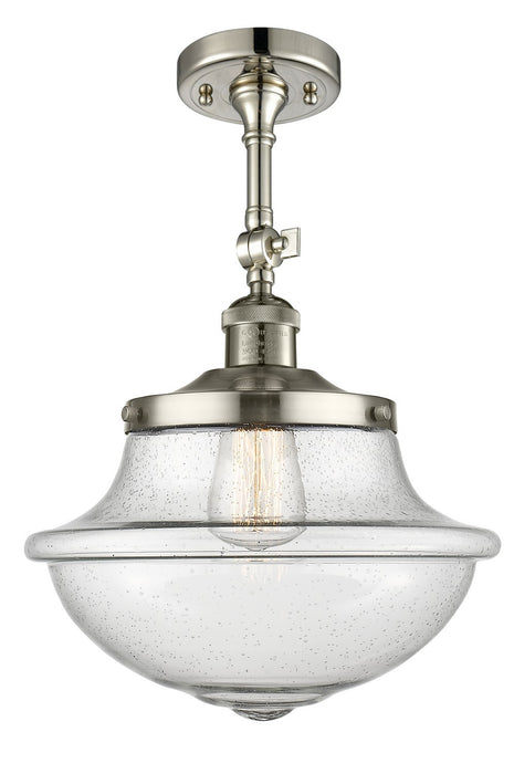 Innovations 201F-PN-G544-LED LED Semi-Flush Mount, Polished Nickel