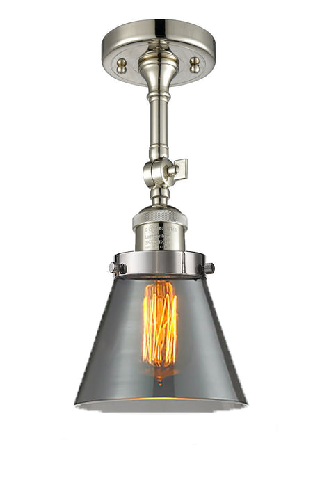 Innovations 201F-PN-G63-LED LED Semi-Flush Mount, Polished Nickel