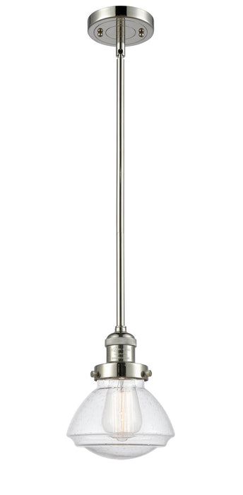 Innovations 201S-PN-G324 One Light Mini Pendant, Polished Nickel