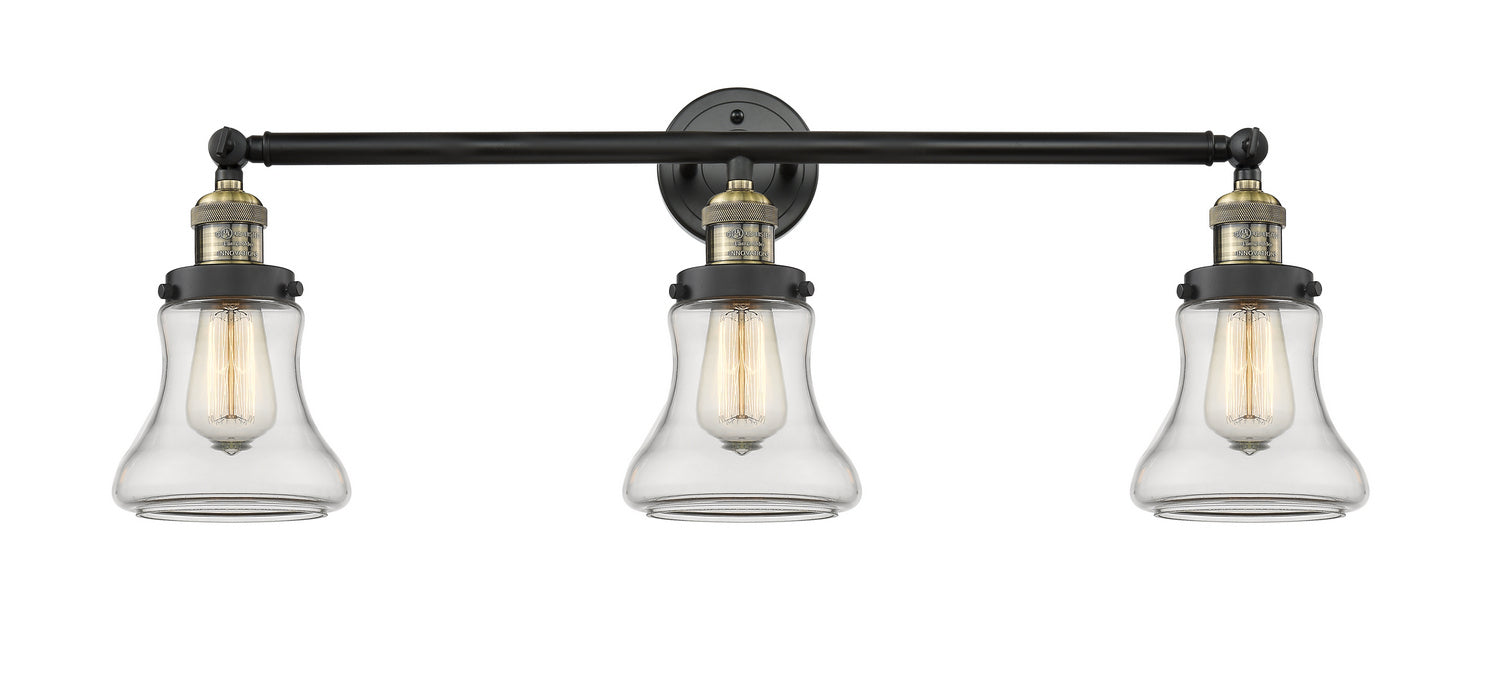 Innovations 205-BAB-G192 Three Light Bath Vanity, Black Antique Brass