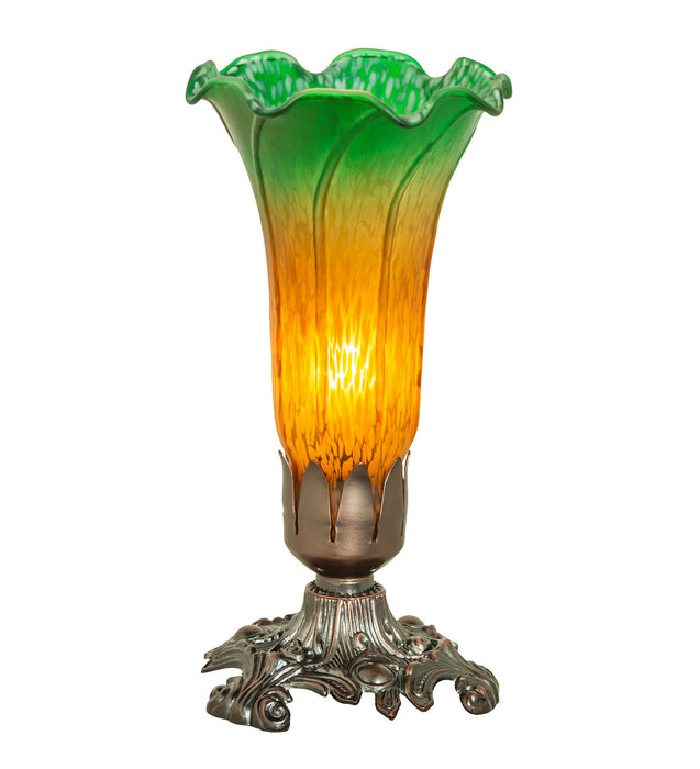 Meyda Tiffany 10214 One Light Mini Lamp, Mahogany Bronze