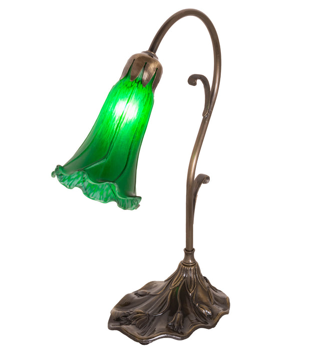 Meyda Tiffany 17043 One Light Mini Lamp, Antique Brass