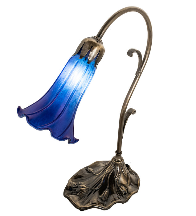 Meyda Tiffany 17056 One Light Mini Lamp, Antique Brass