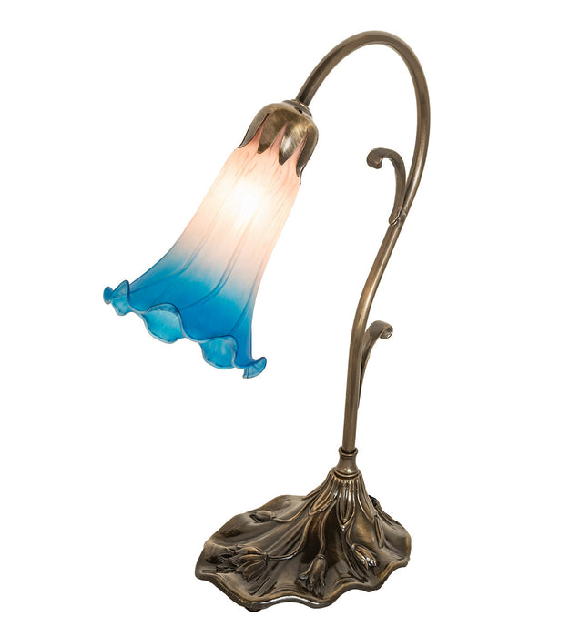 Meyda Tiffany 17124 One Light Mini Lamp, Antique Brass