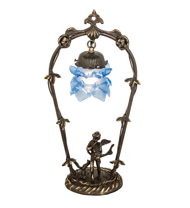 Meyda Tiffany 17428 One Light Mini Lamp, Mahogany Bronze