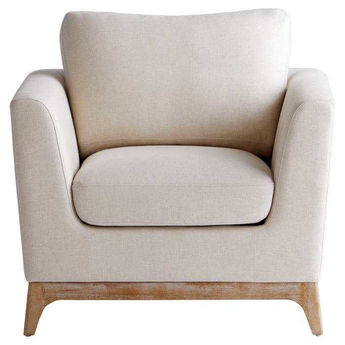 Cyan 11379 Chair, White - Cream