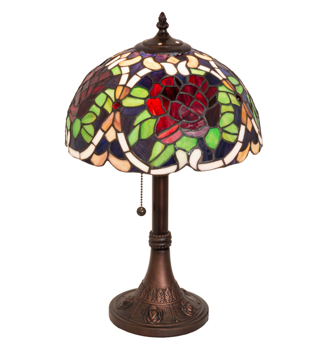 Meyda Tiffany 251062 One Light Table Lamp, Mahogany Bronze