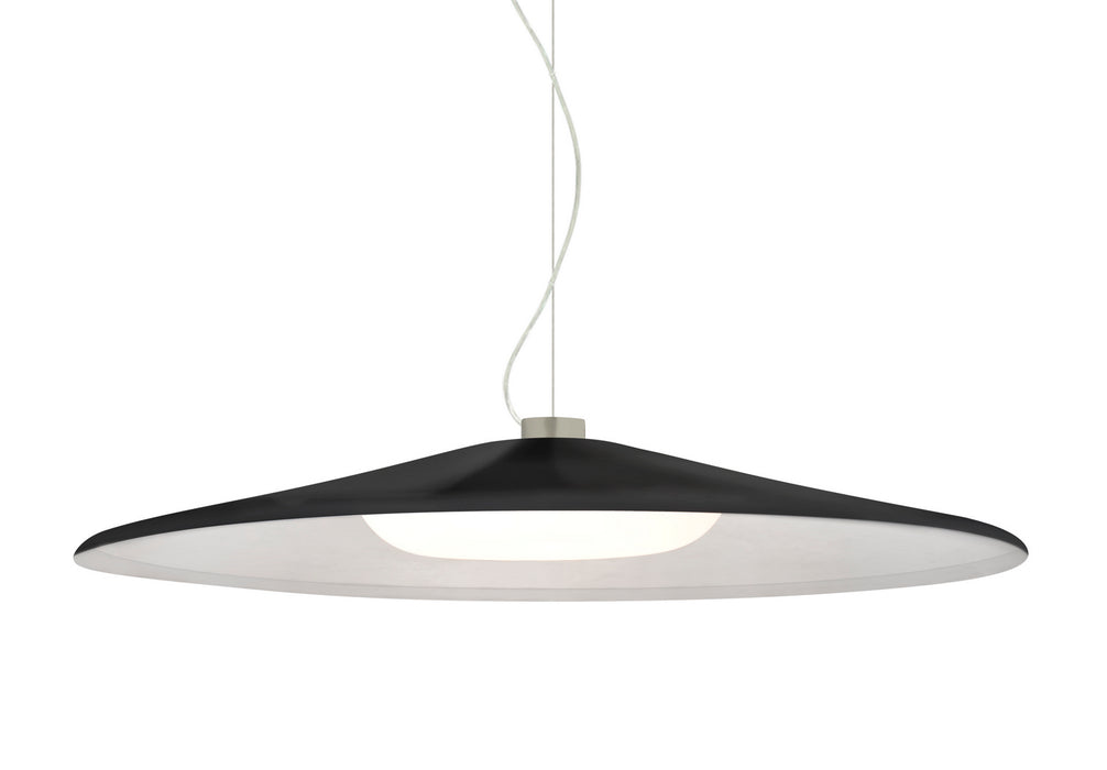 Besa 1KX-SWANBK-LED-SN LED Pendant, Satin Nickel